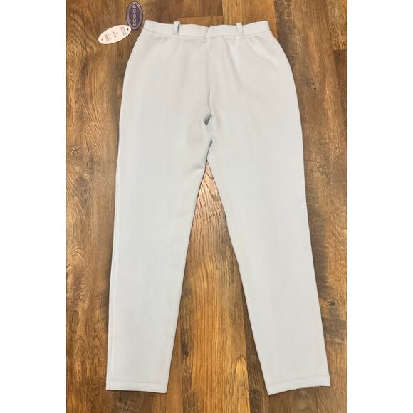 Scoop Pintucked Track Pants Blue Size Medium (8–10) NWT Slim Comfy Tapered Fit - Picture 6 of 6
